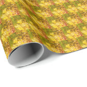 Design der gelben Blumen Geschenkpapier (Rolleneckpunkt)