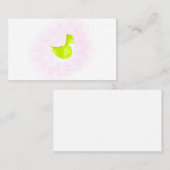 Design der gelben Ente Visitenkarte (Vorne/Hinten)