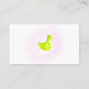 Design der gelben Ente Visitenkarte
