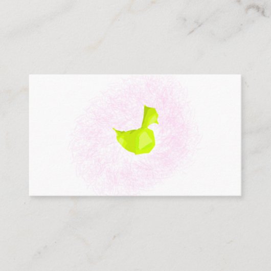 Design der gelben Ente Visitenkarte (Vorderseite)