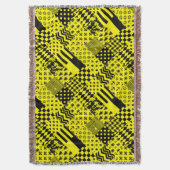 Design der gelben, gemischten Muster Decke (Vorderseite Vertikal)