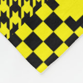 Design der gelben, gemischten Muster Fleecedecke (Ecke)