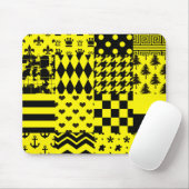 Design der gelben, gemischten Muster Mousepad (Mit Mouse)