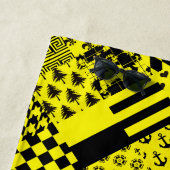Design der gelben, gemischten Muster Strandtuch (Beispiel)