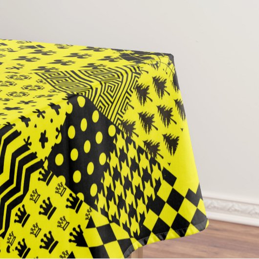 Design der gelben, gemischten Muster Tischdecke
