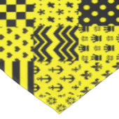 Design der gelben, gemischten Muster Tischdecke (Schrägansicht)