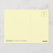 Design der gelben Orangenfrühlingsblumen Postkarte (Rückseite)