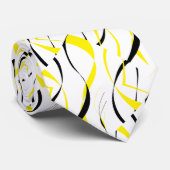 Design der gelben schwarzen Kurve Krawatte (Gerollt)