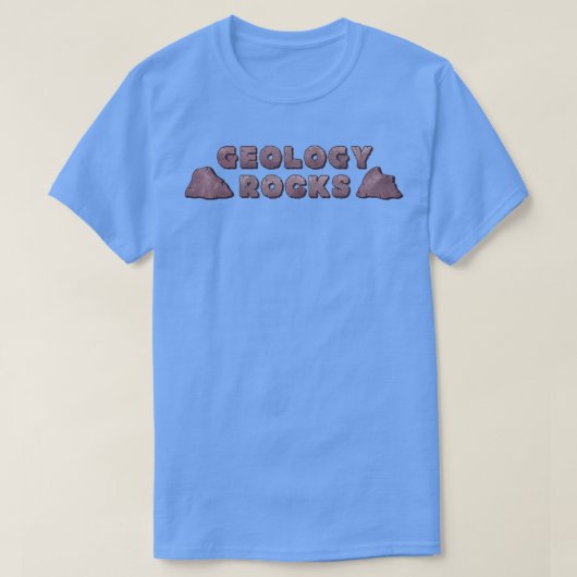 Design der GEOLOGY ROCKS Aufkleber T-Shirt (Design vorne)