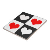 Design der geometrischen Liebe Herzmuster Fliese (Seite)