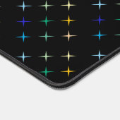 Design der geometrischen Stars des Retro-Mid-Centu Schreibtischunterlage (Ecke)