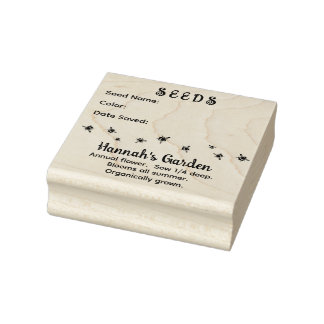 Design der Gerettet Saatbienen Gummistempel