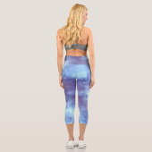 Design der gestrichenen Galaxy-Serie 10 Capri Leggings (Rückseite)
