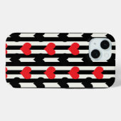 Design der gestrichenen roten Liebe Herzmuster Case-Mate iPhone Hülle (Rückseite (Horizontal))