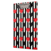 Design der gestrichenen roten Liebe Herzmuster Klemmbrett (Links)