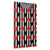 Design der gestrichenen roten Liebe Herzmuster Klemmbrett (Rechts)
