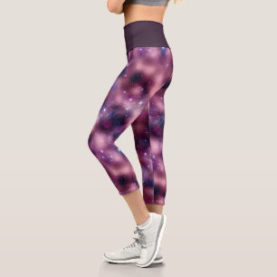 Design der glänzenden Galaxy-Serie 12 Capri Leggings