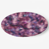 Design der glänzenden Galaxy-Serie 12 Pappteller (Schrägansicht)