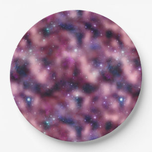 Design der glänzenden Galaxy-Serie 12 Pappteller