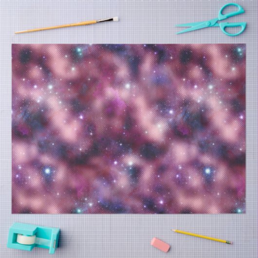 Design der glänzenden Galaxy-Serie 12 Seidenpapier (Basteln)