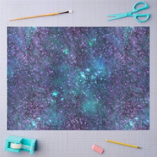 Design der glänzenden Galaxy-Serie 1 Seidenpapier (Basteln)