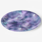 Design der glänzenden Galaxy-Serie 2 Pappteller (Schrägansicht)