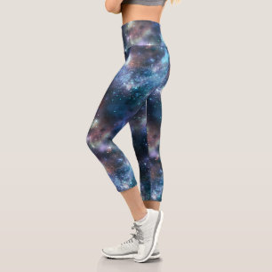 Design der glänzenden Galaxy-Serie 3 Capri Leggings