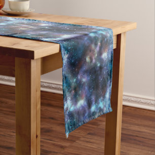 Design der glänzenden Galaxy-Serie 3 Großer Tischläufer