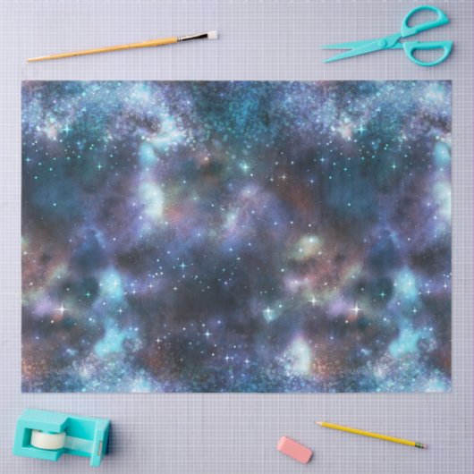 Design der glänzenden Galaxy-Serie 3 Seidenpapier (Basteln)
