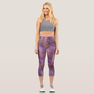 Design der glänzenden Galaxy-Serie 5 Capri Leggings