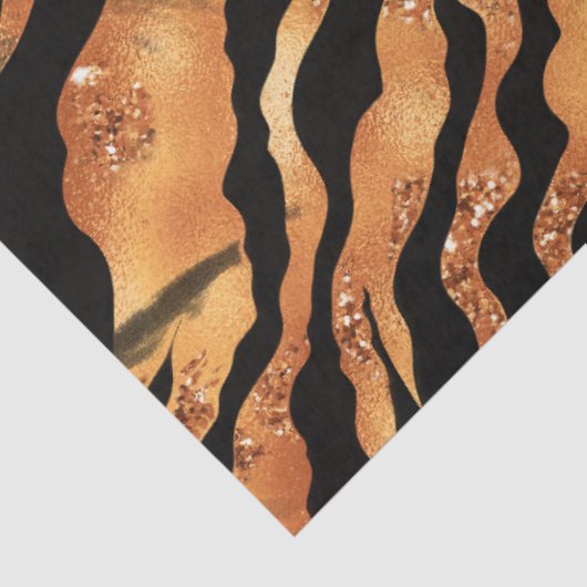 Design der Glitzer Tiger Serie #2 Seidenpapier (Ausschnitt)