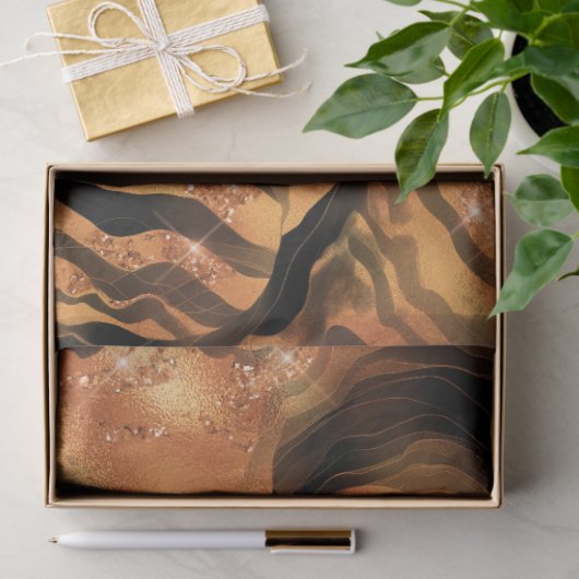 Design der Glitzer Tiger Serie #7 Seidenpapier (Geschenk)