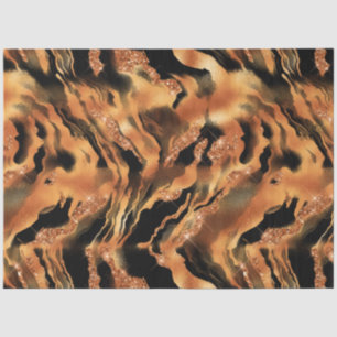Design der Glitzer Tiger Serie #8 Seidenpapier
