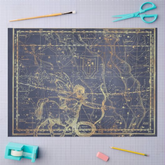 Design der Gold Star-Karte 6 Seidenpapier (Basteln)