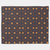 Design der Gold Stars Repetatives Muster Fleecedecke (Vorderseite (Horizontal))