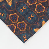 Design der Gold Stars Repetatives Muster Fleecedecke (Ecke)