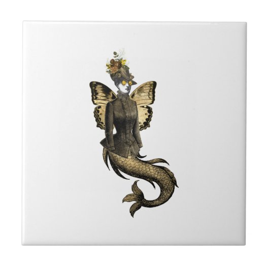 Design der Gold SteamPunk-Serie 7 Fliese (Vorderseite)