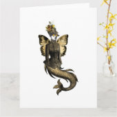 Design der Gold SteamPunk-Serie 7 Karte (Gelbe Blume)