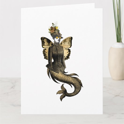 Design der Gold SteamPunk-Serie 7 Karte (Vorderseite)