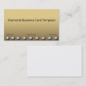 Design der Gold- und Diamond-Visitenkarten Visitenkarte (Vorne/Hinten)