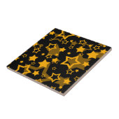 Design der Golden Stars Glitzer Fliese (Seite)