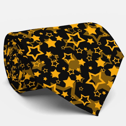 Design der Golden Stars Glitzer Krawatte