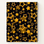 Design der Golden Stars Glitzer Notizblock (Rückseite)