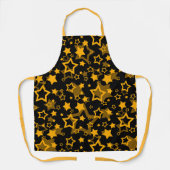 Design der Golden Stars Glitzer Schürze (Vorderseite)