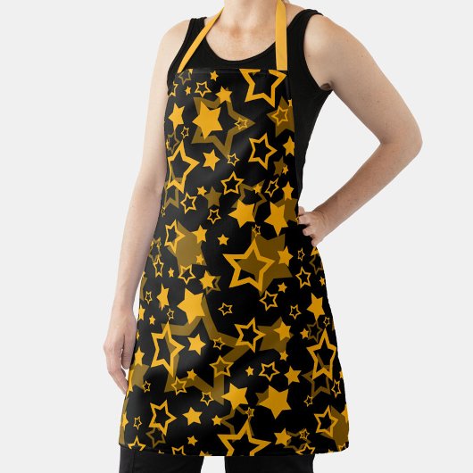 Design der Golden Stars Glitzer Schürze