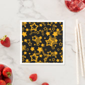 Design der Golden Stars Glitzer Serviette (Beispiel)