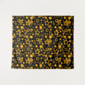Design der Golden Stars Glitzer Wandteppich (Vorderseite (Horizontal))