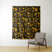 Design der Golden Stars Glitzer Wandteppich (Beispiel)