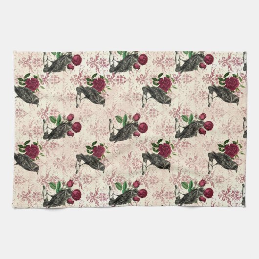 Design der Gothic Countenance 16 Geschirrtuch (Horizontal)