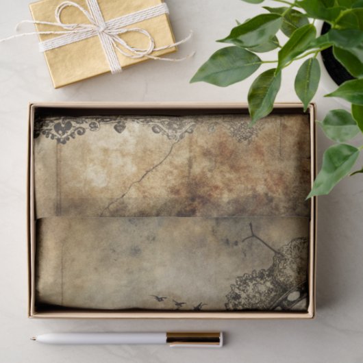 Design der Gothic Junk Journal-Serie 10 Seidenpapier (Geschenk)